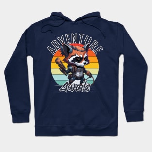 Raccoon adventure awaits Hoodie